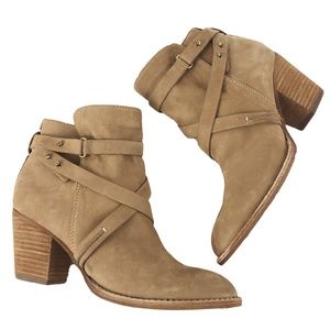 Sam Edelman Merton 8.5M/38.5 Tan Suede Ankle Boots
